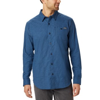 Columbia Muške Košulje - Cornell Woods Flannel Long Sleeve Plave | WUVQ-25396